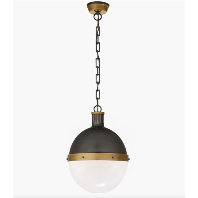 Hicks Pendant Light in Bronze and Glass by Thomas Obrien For Sale - Image 15 of 15
