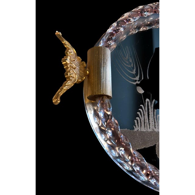 Late 20th Century Murano Venier Glassworks Hand-Engraved Mirrored Vanity Tray For Sale - Image 13 of 18