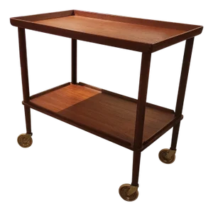 Vintage teak Bar Cart for John Stuart