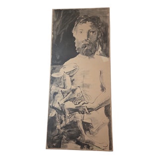 Pablo Picasso, The Man with a Sheep, Lithograph, 1943 For Sale