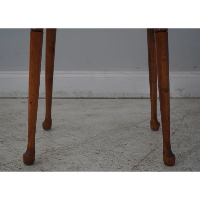 Wood Molly Pitcher Connecticut House Maple W. Cherry Finish Lamp Table For Sale - Image 7 of 12