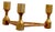 Triangular Brass Candleholder by Lars Bergsten for Gusum, Sweden, 1980s For Sale