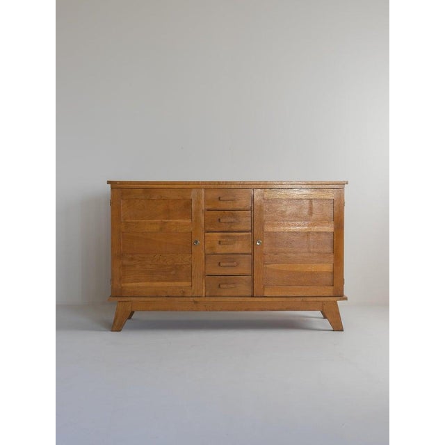 "Mobilier d'Urgence Type V.150" Cabinet by René Gabriel, France, 1950s A Historic Design Born from Post-War Innovation...