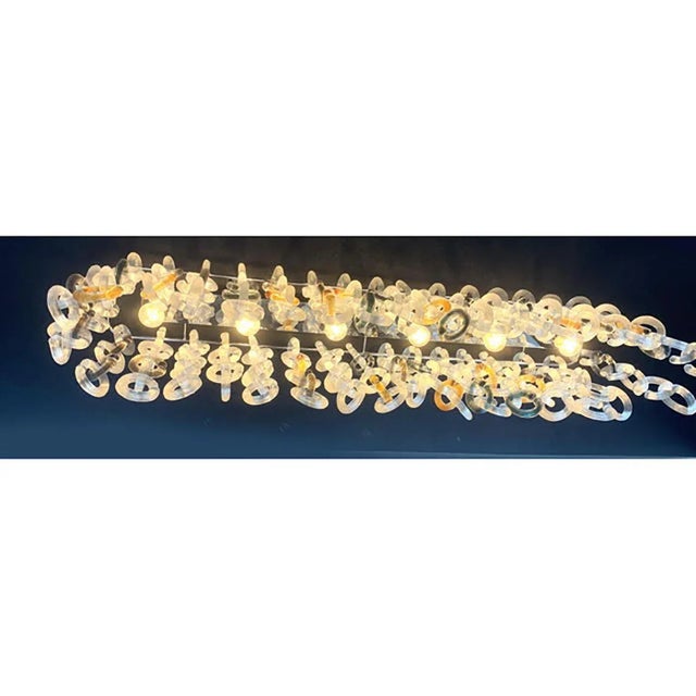 Contemporary multicolor murano glass flush mount. very elegant for modern and traditional interiors. luxury piece of...
