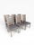Restoration Hardware Set of 6 Vintage French Square Cane Back Dining Chairs in Belgian Linen For Sale - Image 11 of 13