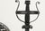 Description: A Large Pair of Spanish Revival Custom Iron Andirons with a cross bar Dimensions: 38 1/2 in. high