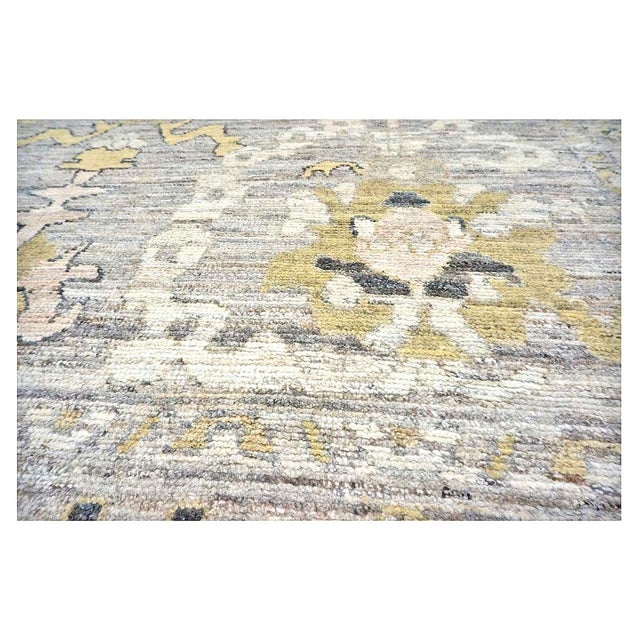 Gold 21st Century Turkish Oushak Wool 9x14 Gold, Ivory & Gray Handmade Area Rug #1144083 For Sale - Image 8 of 12
