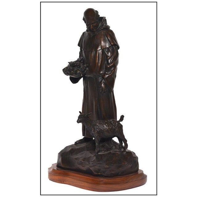 The artwork here, "Sunday in Old Santa Fe", is a wonderful depiction of A friar and a lamb that was created with acute...