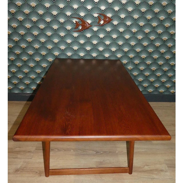 Mid-Century Modern Oiled Solid Teak Coffee Table, 1960s For Sale - Image 3 of 13