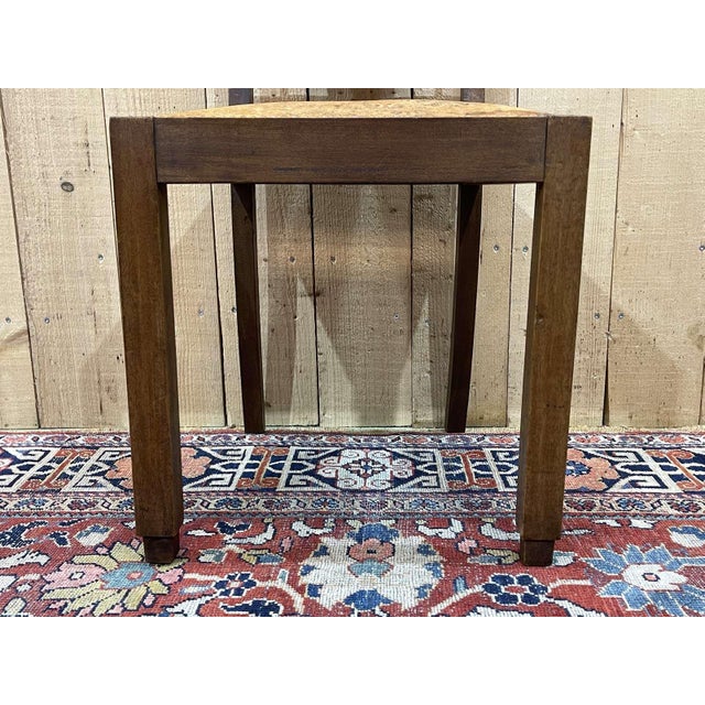 Wood Art Deco Chairs in Mahogany and Leather, 1930s, Set of 6 For Sale - Image 7 of 18