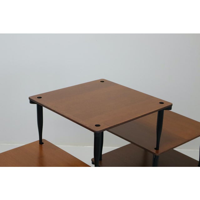 Brown Model T8 Stackable Tables by Vico Magistretti for Azucena Italia, 1954, Set of 6 For Sale - Image 8 of 18