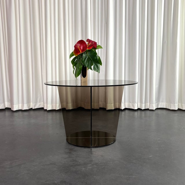 Smoked Glass Coffee Table, 1970s For Sale - Image 3 of 9