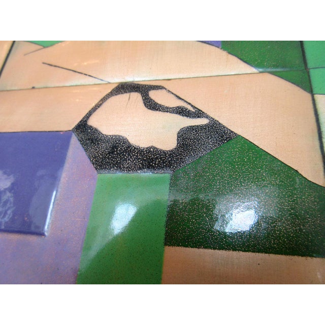 1970s Mid Century Modern Enamel on Copper Nude For Sale - Image 5 of 6