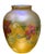 1980s Large Orient & Flume Studio Art Glass Iridescent Flower Vase For Sale - Image 5 of 5