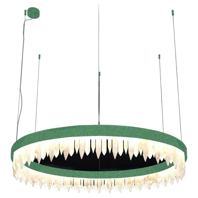 Black Uranano Freedom Green 80 Pendant Light 1 by Alabaster For Sale - Image 8 of 8