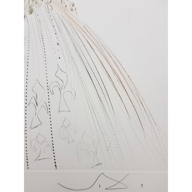 Salvador dali - the knights of king arthur - original etching dimensions: 45 x 33 cm edition: 125 1970 signed in pencil....