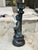 1960s Vintage French Style Patinated Brass and Bronze Figural Cherub Putti Candlesticks - A Pair For Sale - Image 5 of 13