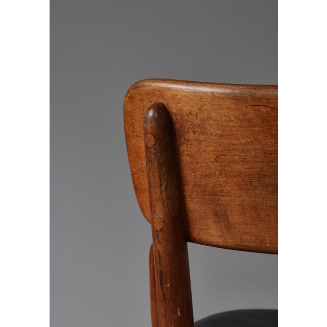 Dan Swivel Chair in Bent Beechwood attributed to Magnus Stephensen for Fritz Hansen, 1930s For Sale - Image 9 of 17