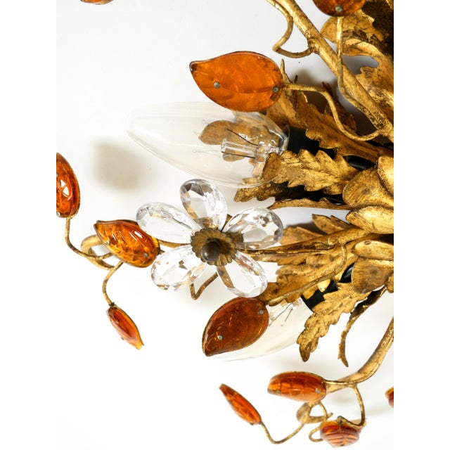 Gold-Plated Ceiling Lamp by Banci Firenze, Italy, 1960s For Sale - Image 13 of 18