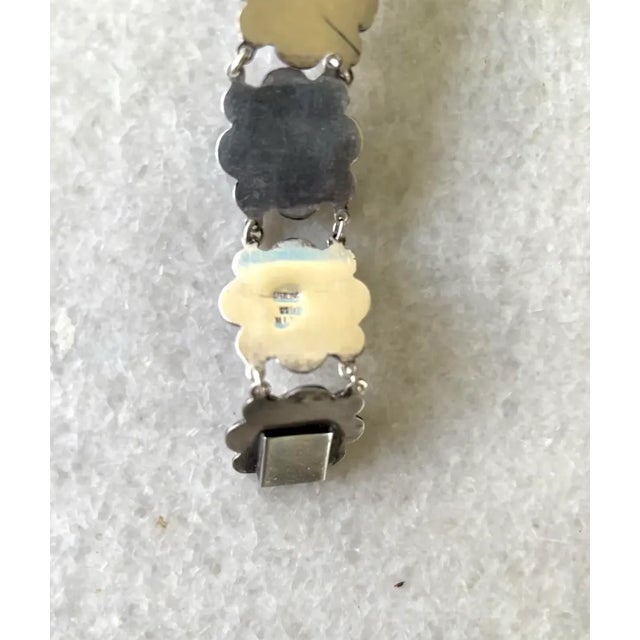 1970s Vintage Mid-Century Sterling Silver Wrap Bracelet - Stamped For Sale - Image 5 of 6