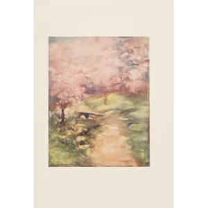 1901 Mortimer Menpes, "Blossom of the Glen" Original Period Antique Print of Japan From London