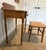 Wood Mid-Century L. Hitchcock Stenciled Writing Desk & Matching Caned Bench – 2-Piece Set For Sale - Image 7 of 16