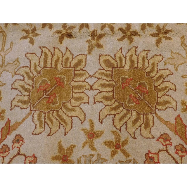 Beige Handmade Tan Wool Pile Luxury Rug 9'2"x 12' For Sale - Image 8 of 13