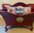 Vintage Chinoiserie Metal Magazine Holder Rack For Sale - Image 11 of 13