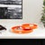 Orange Saint Tropez Round Tray Set of 2 - Orange For Sale - Image 8 of 10