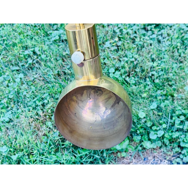 Vintage 1970s Brass Adjustable Floor Lamp by Casella Lighting Co For Sale In Boston - Image 6 of 7