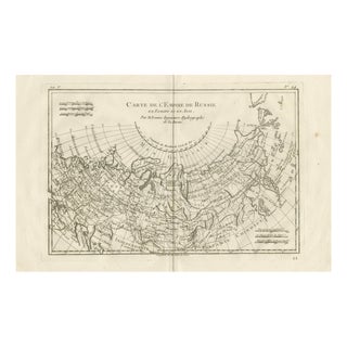 Russian Empire in Europe and Asia Enlightenment Map by Rigobert Bonne, 1780 For Sale