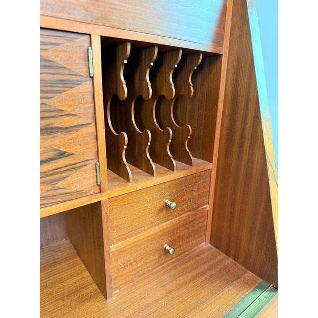Art Deco Walnut Burl Secretary Desk from Adolf Gustav Schneck, 1924 For Sale - Image 10 of 18