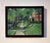 This oil painting captures a charming Denver neighborhood, showcasing tree-lined sidewalks and well-maintained homes. The...