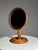 English makeup mirror. Crafted from solid mahogany in very good condition. Late 19th century. Dimensions: 45H x 28W x 23D cm