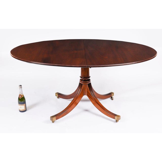 Vintage Regency Revival Oval Dining Table and Dining Chairs by William Tillman, 1990s, Set of 7 For Sale - Image 13 of 18