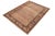 Abstract Bohemian Gabbeh Beige/Rust Wool Rug - 6'3'' X 9'0'' For Sale - Image 3 of 10