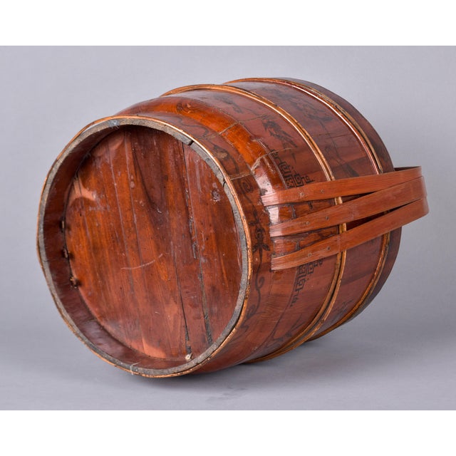 Chinese Lacquered Three-Tier Wedding Basket, Early 20th Century For Sale - Image 9 of 12