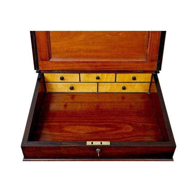 Brown Davenport Writing Desk, 1840 For Sale - Image 8 of 11