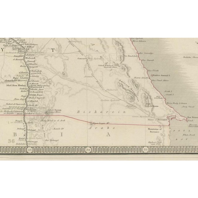 Egypt and Arabia Petraea Nile Map, 1815 For Sale - Image 4 of 10