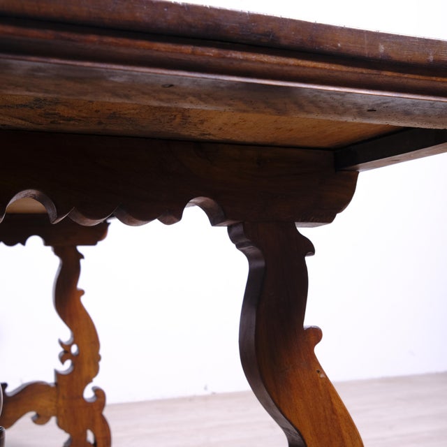 Walnut Table from Frattino, Late 19th Century For Sale - Image 17 of 18