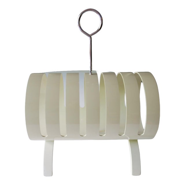 Magazine Rack in Lacquered Plywood from Opal Möbel, 1960s For Sale