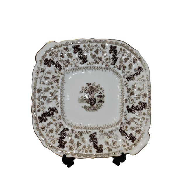 Mint condition rare pair of Samuel Alcock & Co, Cobridge England, plates in the Jersey pattern, circa 1830. Floral motif...