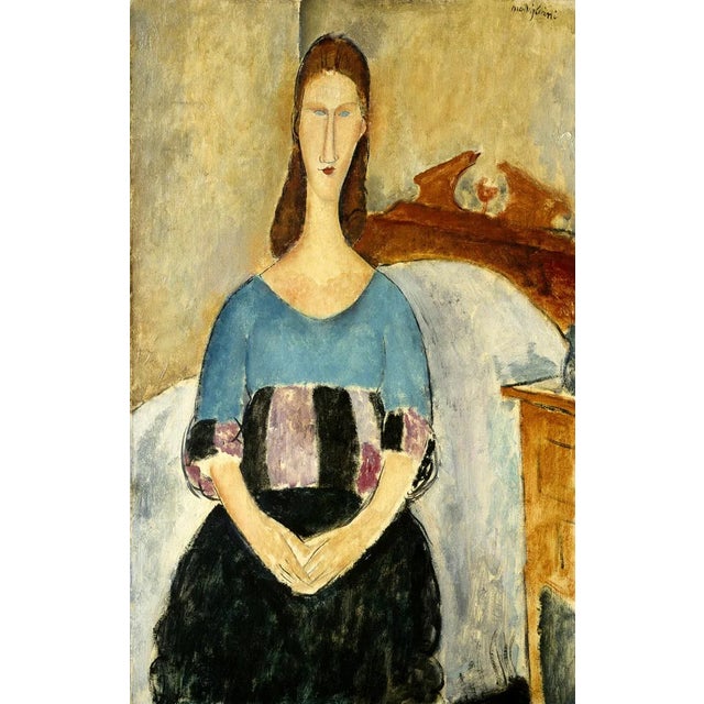 Artist: Amedeo Modigliani Country: Italy Title: Jeanne Hebuterne Seated Medium: Giclee Marks: Numbered limited edition...