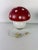 1970s Mushroom Table Lamp in Murano Glass and Brass Base, 1970s For Sale - Image 5 of 10