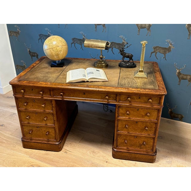 English Desk in Walnut For Sale - Image 9 of 18