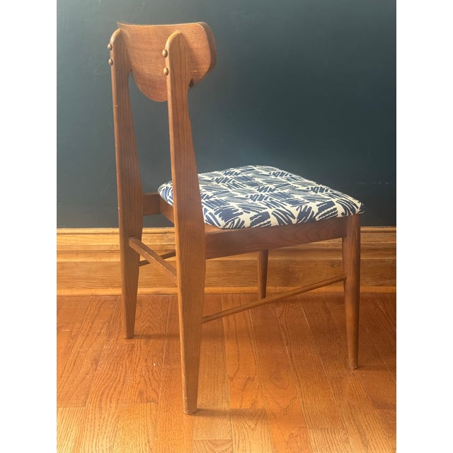 Brown 1950s Mid-Century Modern Walnut Side Chair For Sale - Image 8 of 8