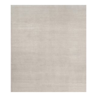Rug & Kilim’s Oversized Contemporary Textural Solid Rug in Ivory Tones-13x15 For Sale