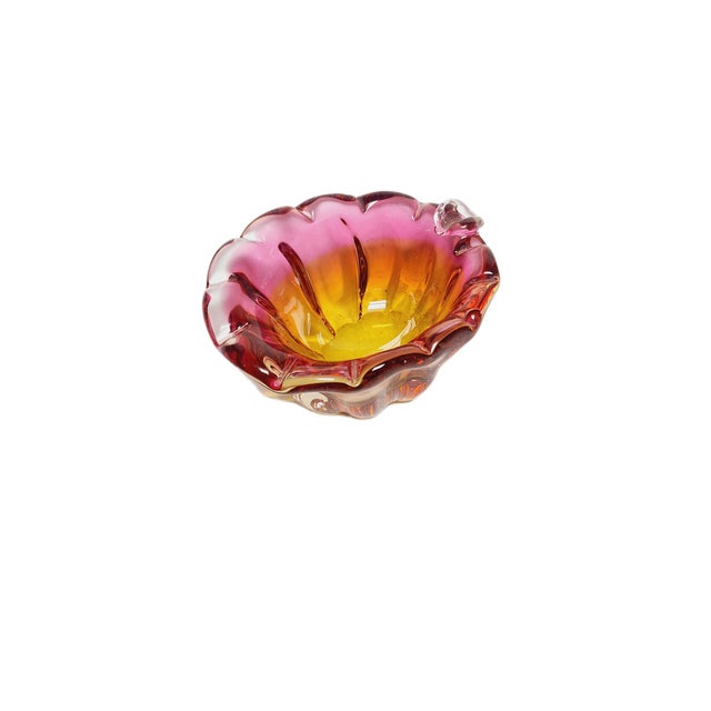 Mid-Century Modern Decorative Bowl by J. Hospodka for Chribska Glassworks, Czechoslovakia, 1960s For Sale - Image 3 of 14
