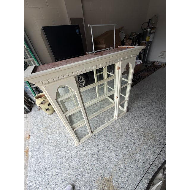 Vintage Dixie Furniture French Provincial Lighted China Cabinet For Sale - Image 11 of 14