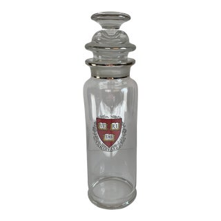 1960s Harvard University Glass Cocktail Shaker For Sale